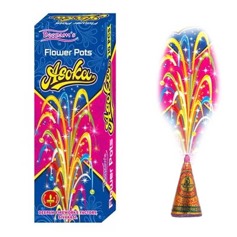 FLOWER POTS ASOKA crackers — Tiruchendur Murugan Vedi Kadai